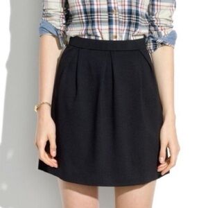 Madewell Charcoal Pleated A-Line Skirt – Size 0, Classic Workwear & Everyday